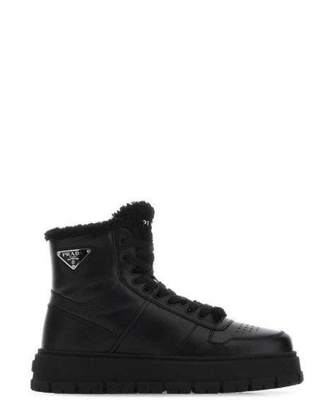 prada logo high top sneaker